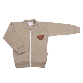 Kojenecká bavlněná mikina New Baby BrumBrum latte - velikost 62 (3-6m)
