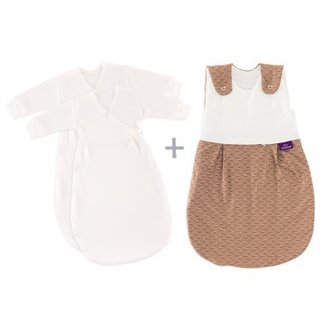 TRÄUMELAND Spací pytel 3 dílný set Liebmich Fische braun 56/62