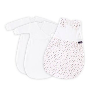 TRÄUMELAND Spací pytel Liebmich 3dílný set Herz rosa 68/74