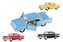 Auto Kinsmart 1957 Chevrolet Bel Air kov/plast 12cm 4 farby na spätné natiahnutie 12ks v boxe