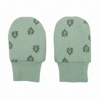 LODGER Mittens Print Rib Silt Green