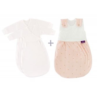 TRÄUMELAND Spací pytel 3 dílný set Liebmich Märchengold 68/74