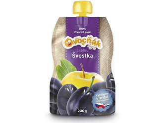 Ovocňák Ovocné pyré jablko - švestka 200 g