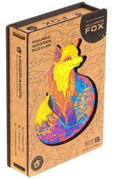 Unidragon dřevěné puzzle - Liška velikost S