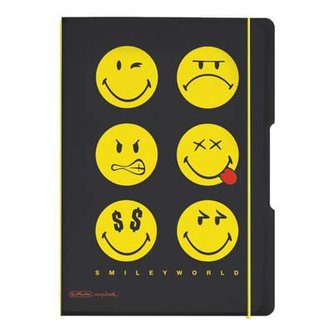 Sešit flex A4/2x40 listů, SmileyWorld Black