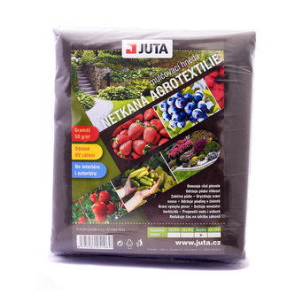 JUTA Balené netkané agrotextílie - 50g/m2 - hnědá 1,6 x 5m