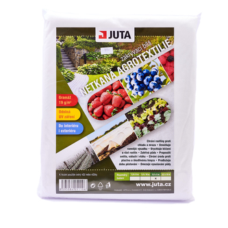 JUTA Balené netkané agrotextílie - 19g/m2 - bílá 1,6 x 5m