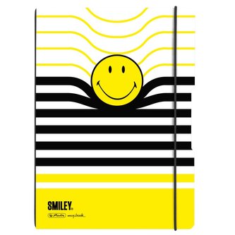 Sešit flex A4/2x40 listů, SmileyWorld Black/Yellow Stripes