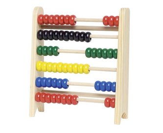 Počítadlo s 60 dřevěnými perličkami