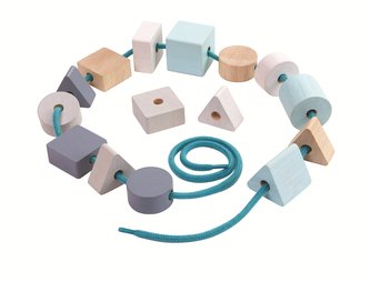 Navlékání korálků (pastelové)