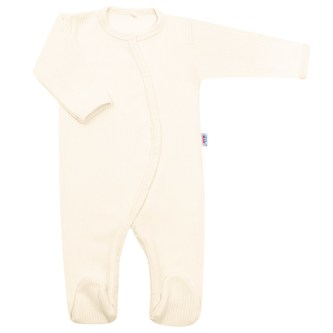 Kojenecký bavlněný overal New Baby Sweetie vanilka - velikost 74 (6-9m)