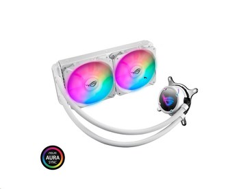 ASUS vodný chladič CPU AIO ROG STRIX LC 240 RGB White Edition, 2x120mm