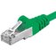 Premiumcord Patch kabel CAT 6a S-FTP RJ45-RJ45 AWG 26/7 0,25m zelený
