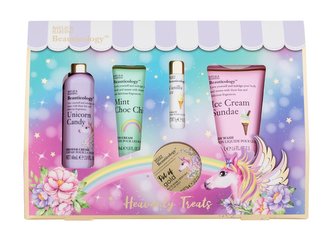 Baylis & Harding Beauticology sprchový krém Unicorn Candy 60 ml + krém na ruce Mint Choc Chip 30 ml + balzám na rty Vanilla Ice 5 g + koupelové krystalky Pot Of Gold 70 g + sprchový gel Ice Cream Sundae 50 ml