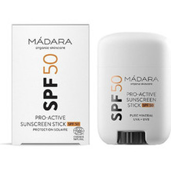 MÁDARA Minerální opalovací tyčinka Pro-Active (Sunscreen Stick SPF 50) 18 g unisex