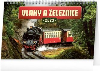 Stolní kalendář Vlaky a železnice 2023
