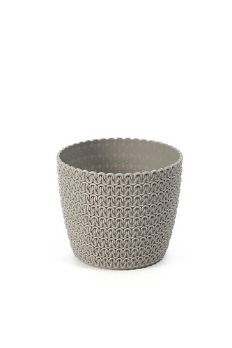 Plastový květináč Magnolia Jersey 360 mm, taupe