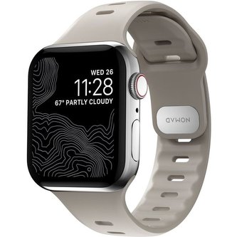 Nomad Sport Slim Strap M/L Apple Watch 7 45/44/42mm hnědý