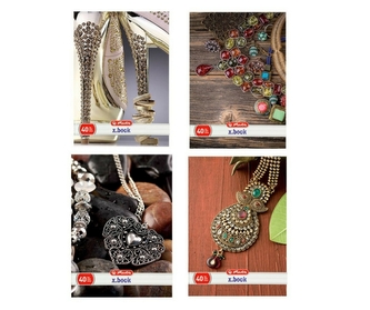 Sešit A4/40 lin,parc.lak,šperk