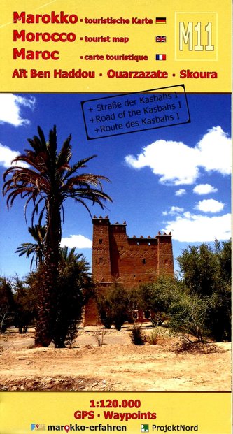 M11: Aït Ben Haddou - Ouarzazate - Skoura 1:120.000 + GPS-Waypoints