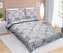 Povlečení flanelové - šedá mašle - 140x220, 70x90 cm