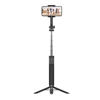 Selfie tyč FIXED Snap XL s tripodem a bezdrátovou spouští, 1/4" šroub, černý