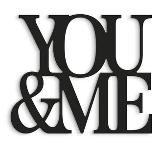 3D DECOR YOU & ME černá 40x40 cm Styler