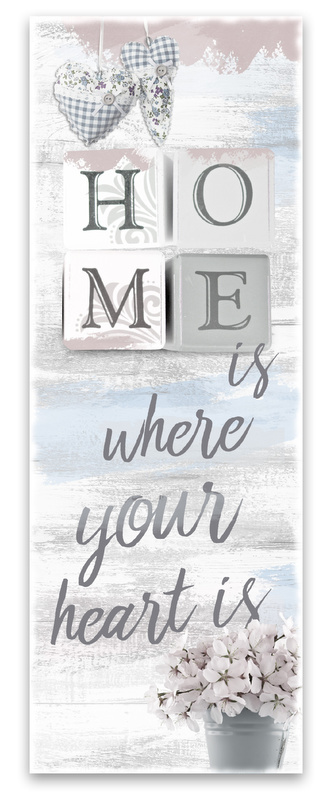 Obraz na plátně HOME 3 27x75 cm Styler