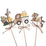 Dřevěný jarní - zápich - sada 3ks, 8/192