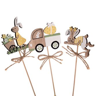 Dřevěný jarní - zápich - sada 3ks, 8/192