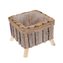Dřevěný truhlík na nožičkách s PVC - čtverecový, 0/16