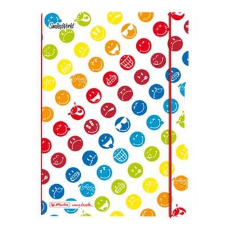 Zošit flex A5/40 listov, SmileyWorld Rainbow