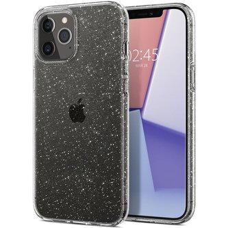Spigen Liquid Crystal Glitter kryt iPhone 12 / 12 Pro čirý