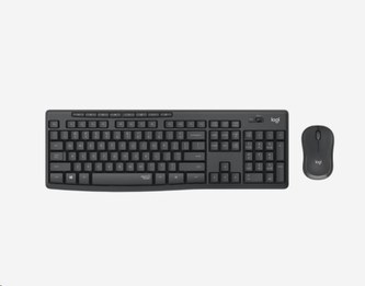 Logitech Silent Wireless Combo MK295, bezdrátová klávesnice + myš, 2.4 GHz, CZ/SK, Graphite