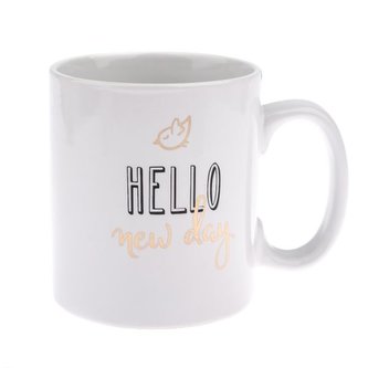 Porcelánový hrnek - zlatý oboustranný design, 4/24