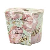 Svíčka vonná dekorativní v dárkovém balení Pink Flowers 70g