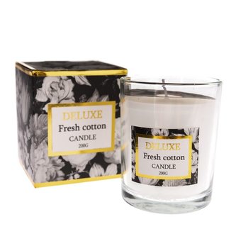 Vonná svíčka - svěží bavlna, 0/24