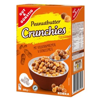 GG Crunchies snídaňové lupínky s arašídovým máslem 500g