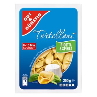 GG Tortelloni plněné Ricotta&Špenát 250g