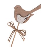 Dřevěný ptáček - zápich - sada 3ks, 8/144