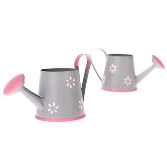 Kovová dekorační konvička - sada 2ks, 12/192