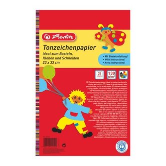 Herlitz - Farebné papiere 33x23 cm, 20 listov
