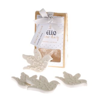 Vonný jíl ptáček - Bílý jasmín - sada 4ks, 10/240