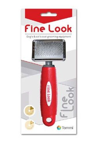 Kartáč jemný Fine Look S red image 6x16cm