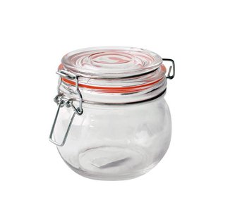 DÓZA SKLO, PATENTNÍ UZÁVĚR, 450ML