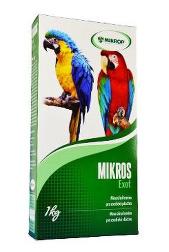 Mikros Exot pre papagáje plv 1kg krabička