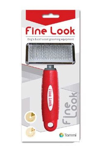 Kartáč jemný Fine Look M red image 9x16cm