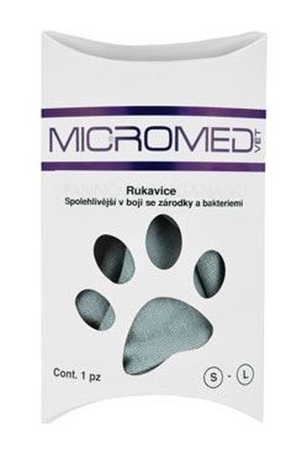 Rukavice VET MICROMED ošetřující, čístící L