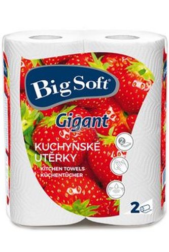 Utierky kuchynské papierové Big Soft Gigant 2ks