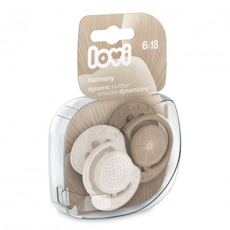 LOVI Silikónový dynamický cumlík 6-18m HARMONY 2pcs